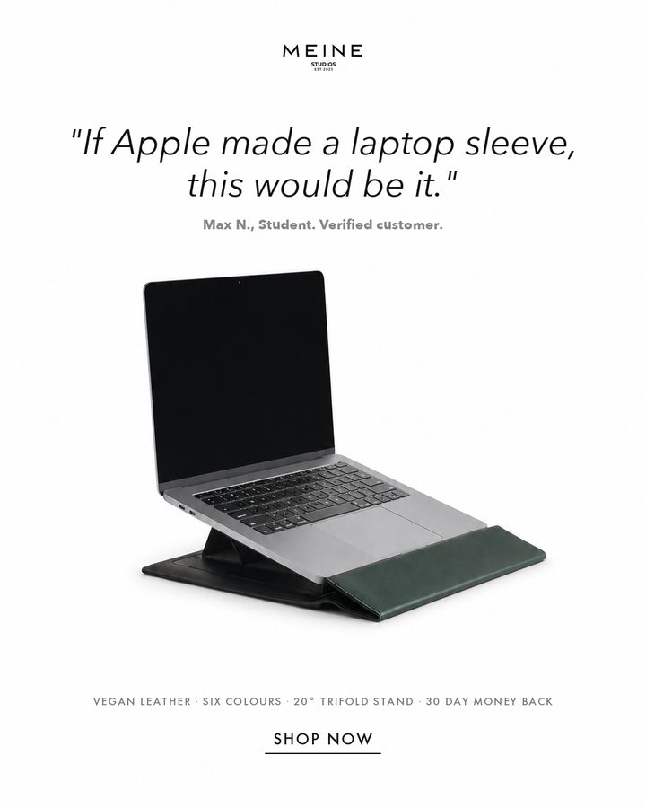ErgoSleeve static ad