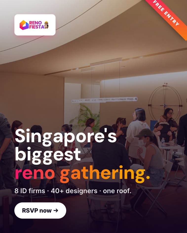 Reno Fiesta static ad for the Singapore homeowner renovation fair